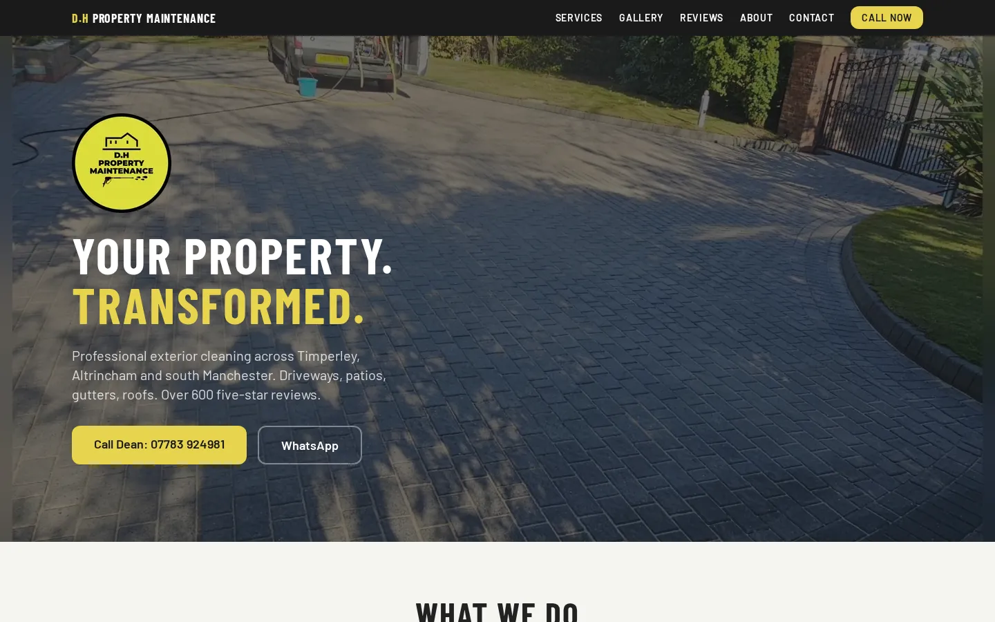 D.H Property Maintenance website