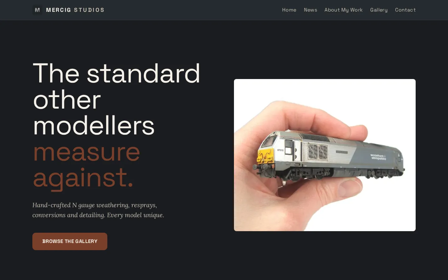 Mercig Studios website